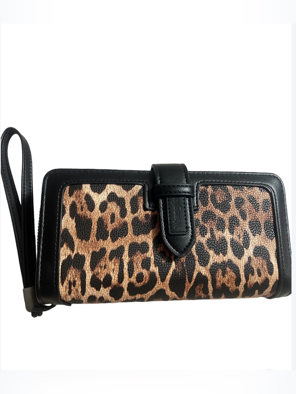 Wrangler Leopard Print Wristlet EUC